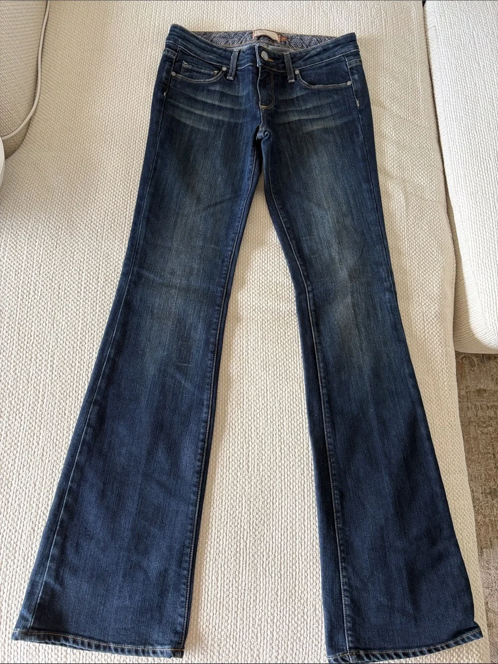 PAIGE Dark Wash Flare Jeans